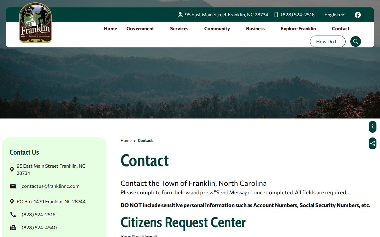Franklin court records Town Hall is not court clerk