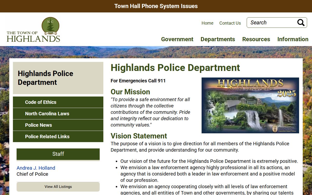 Highlands court records police and city context