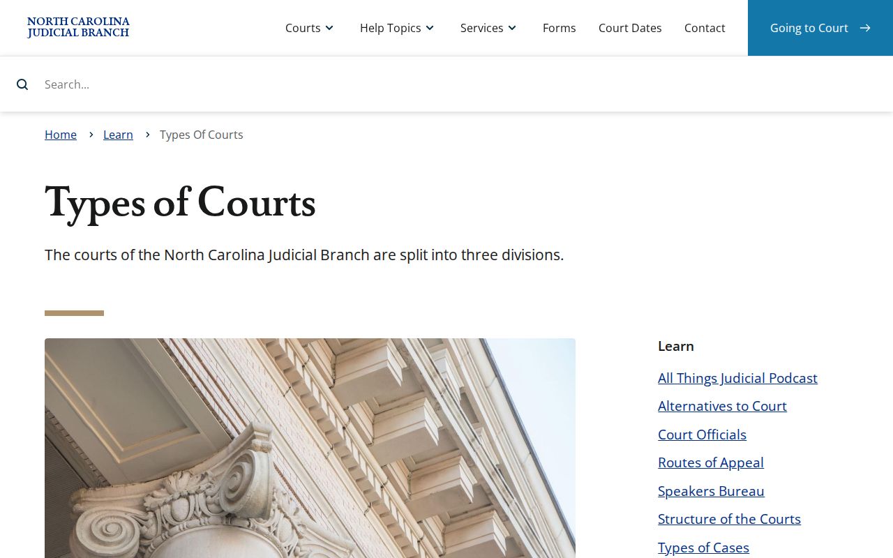 Macon County court docket North Carolina court hierarchy